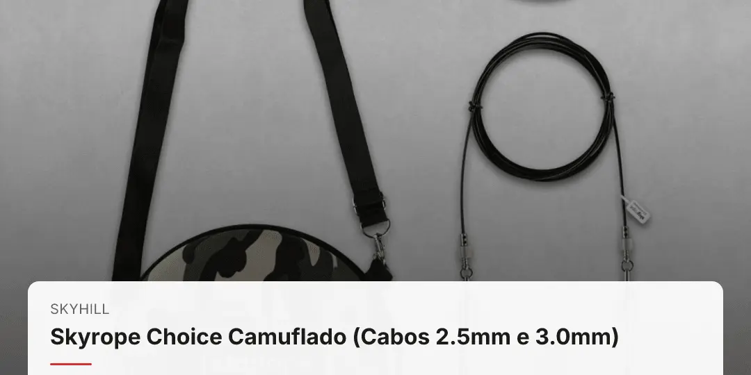 ✅ Skyhill: Skyrope Choice Camuflado (Cabos 2.5mm e 3.0mm) — Parceiro HugoCross
