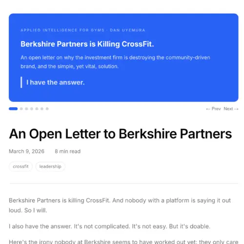 CEO da PushPress Acusa Berkshire Partners de “Matar o CrossFit” em Carta Aberta