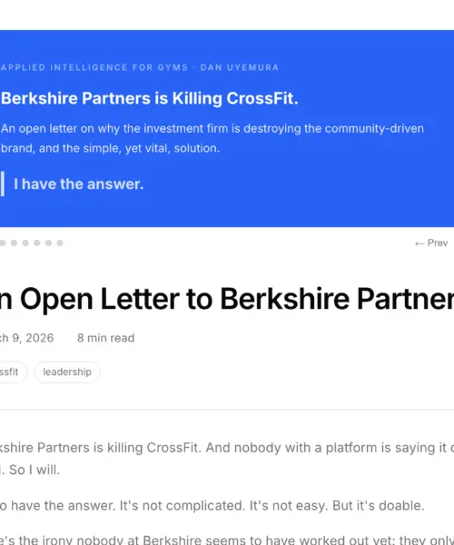 CEO da PushPress Acusa Berkshire Partners de “Matar o CrossFit” em Carta Aberta