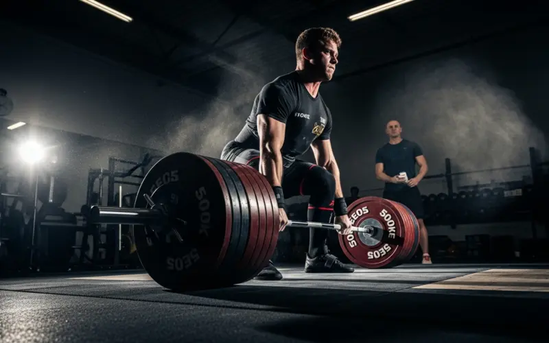 Colton Engelbrecht  impressiona com Deadlift de 500 kg em Treino
