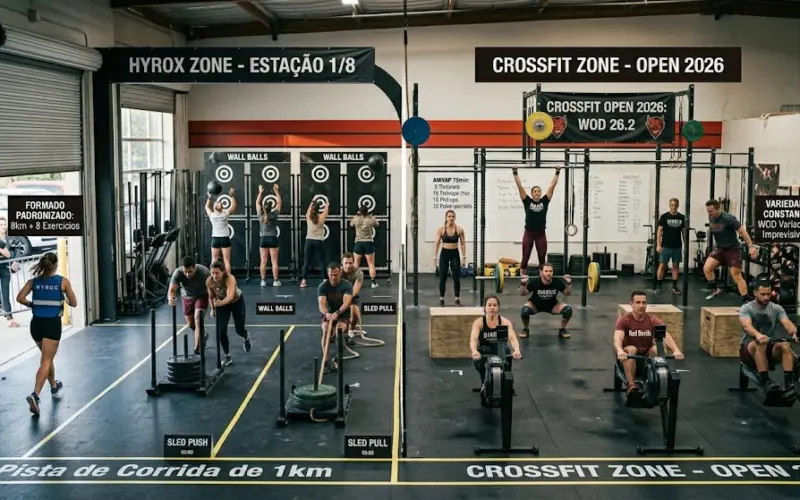 Hyrox vs CrossFit: Qual é a Melhor Modalidade para Você?