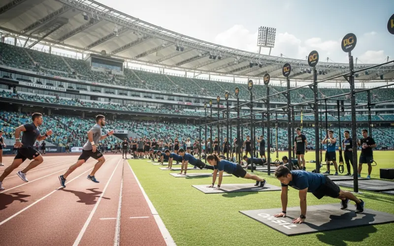 Hyrox Singapura: Tanguy Cruz e Tanja Stroschneider dominam a elite em evento acirrado